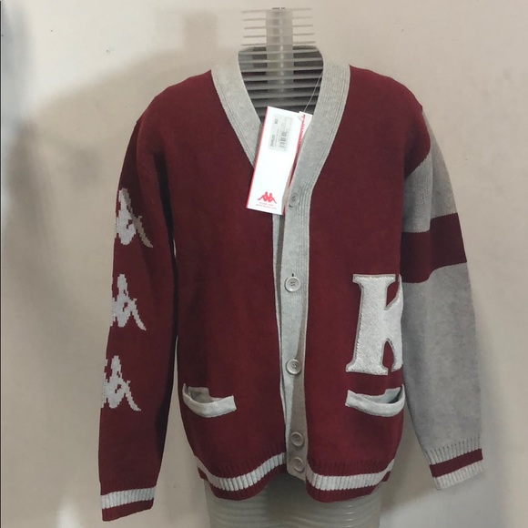 LAST ONE NWT KAPPA AUTHENTIC BOLMIO KNIT full Sleeve Sweater button up 67